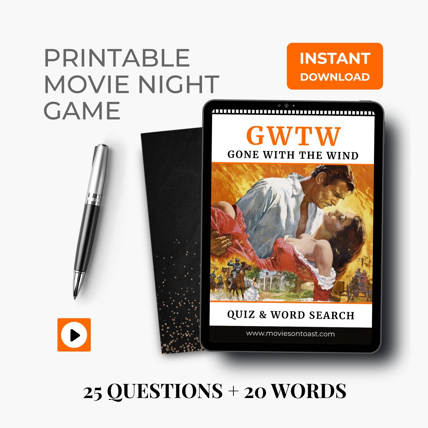 Gone with the Wind Quiz and Word Search