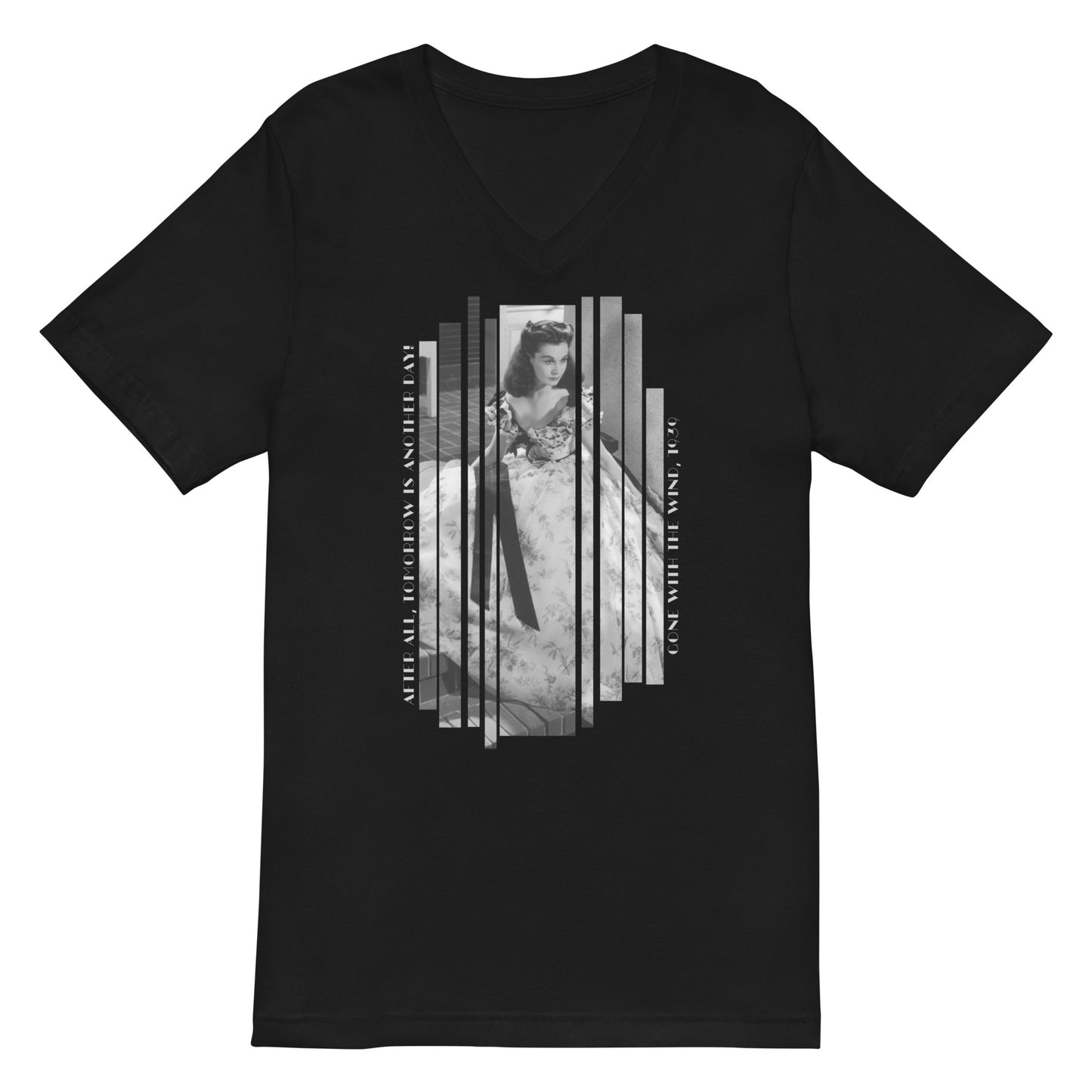 After All, Tomorrow is Another Day, Gone With the Wind 1939, Unisex Short Sleeve V-Neck T-Shirt