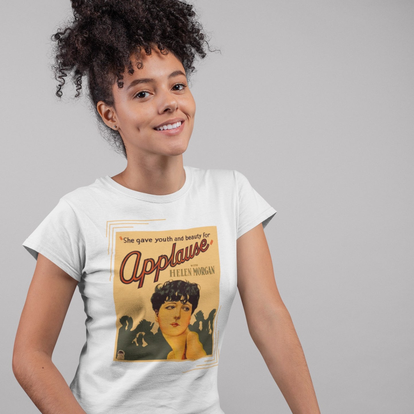 Applause 1929 Film Poster Short-Sleeve Unisex T-Shirt, She Gave Youth and Beauty for Applause