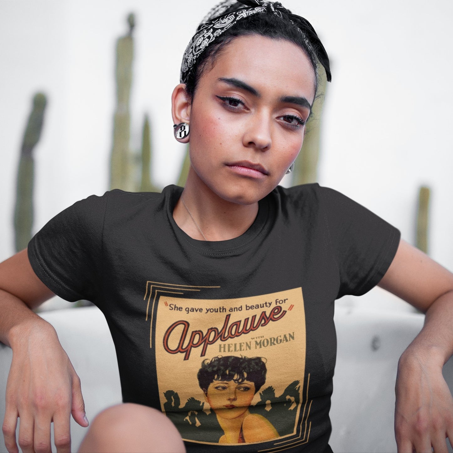 Applause 1929 Film Poster Short-Sleeve Unisex T-Shirt, She Gave Youth and Beauty for Applause