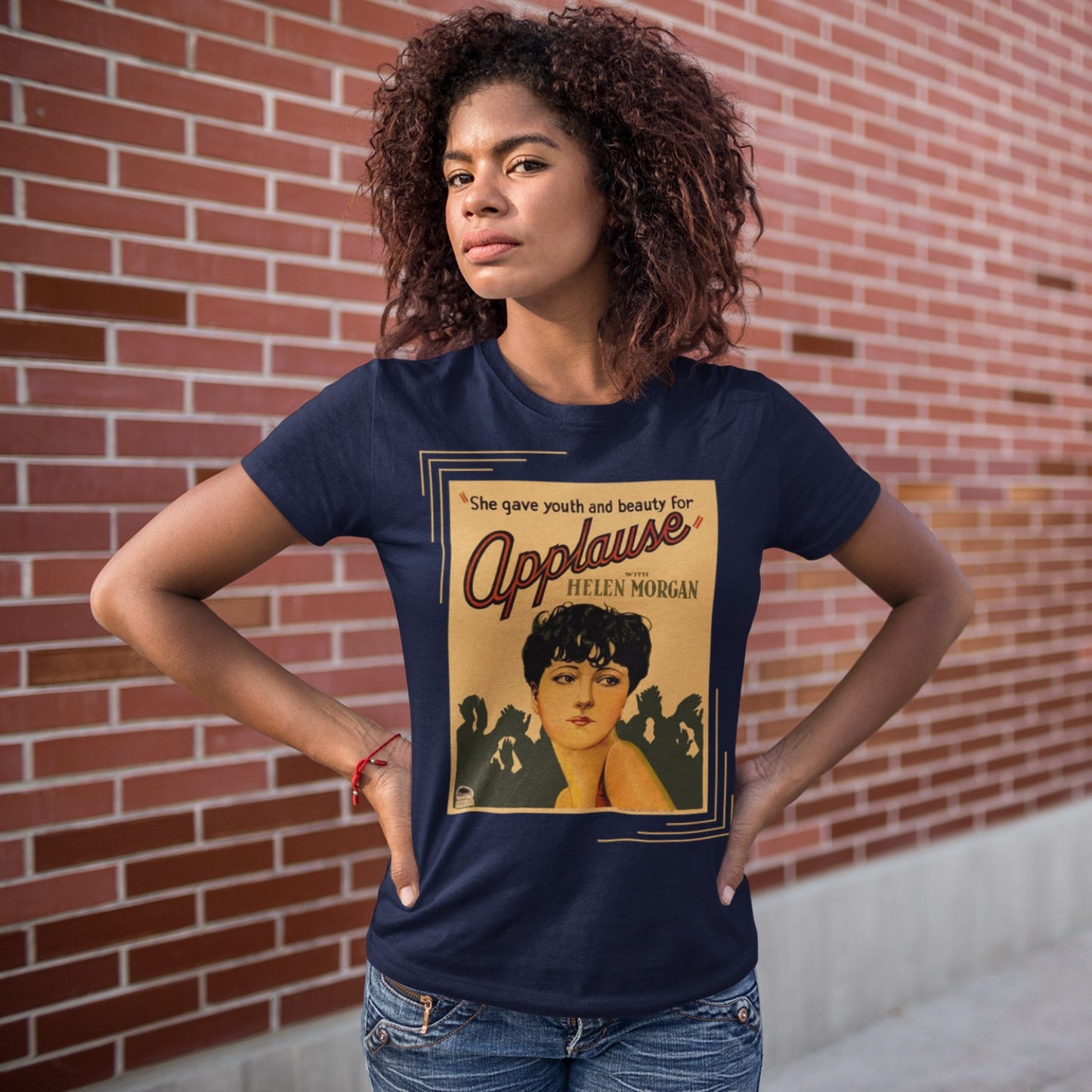 Applause 1929 Film Poster Short-Sleeve Unisex T-Shirt, She Gave Youth and Beauty for Applause