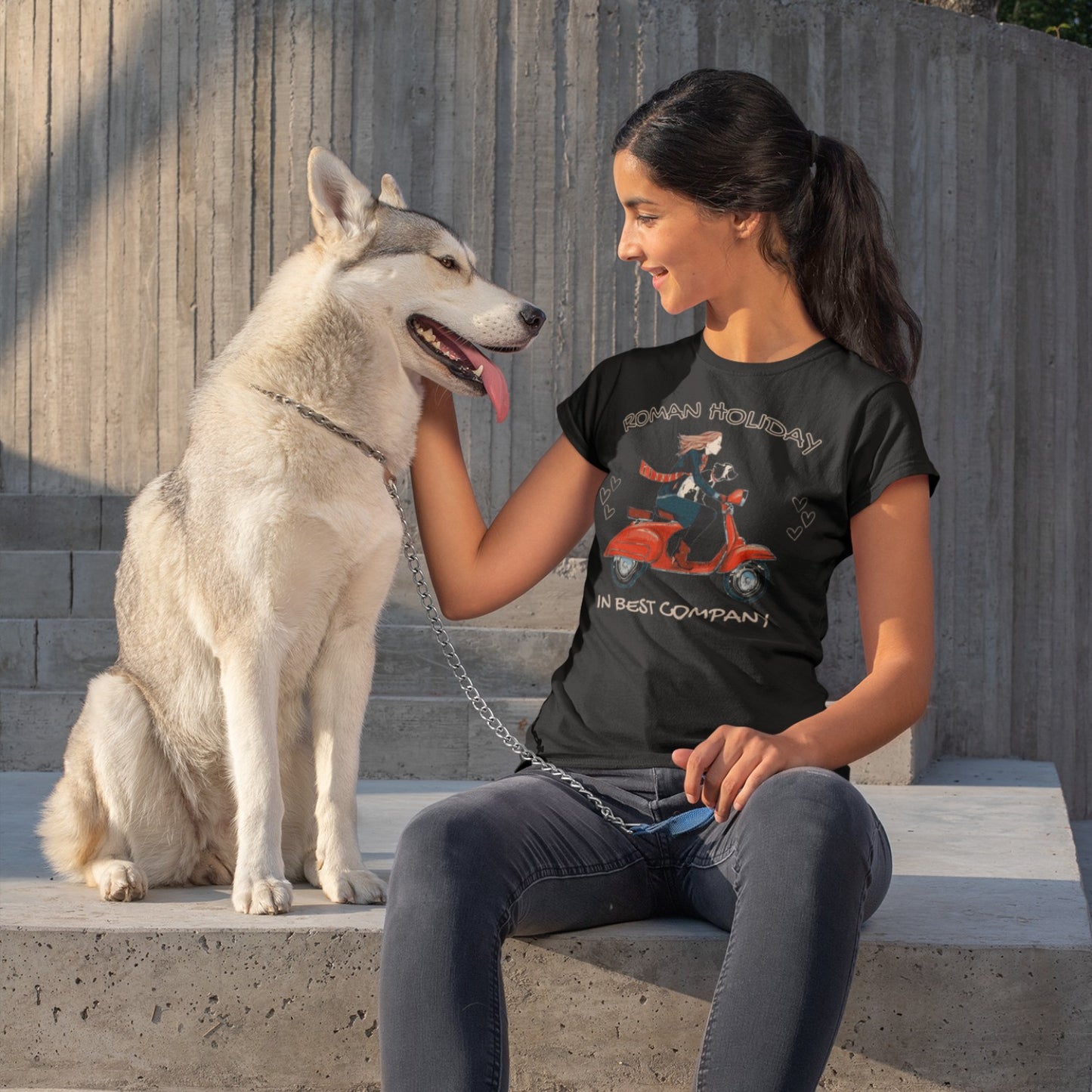 Roman Holiday in Best Company Unisex t-shirt, Holiday With My Dog