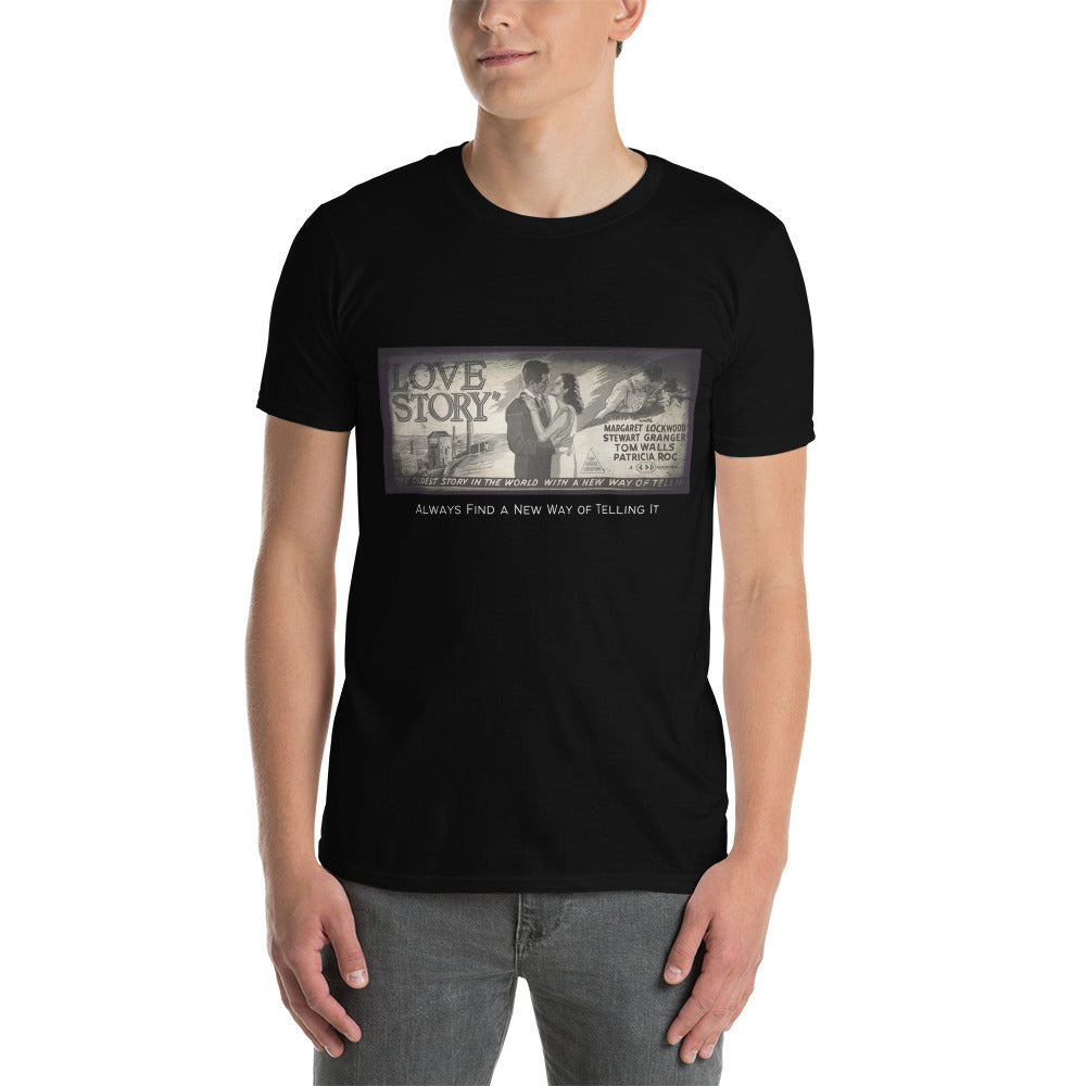 Love Story Short-Sleeve Unisex T-Shirt, Love Story 1944 Movie Poster, Margaret Lockwood