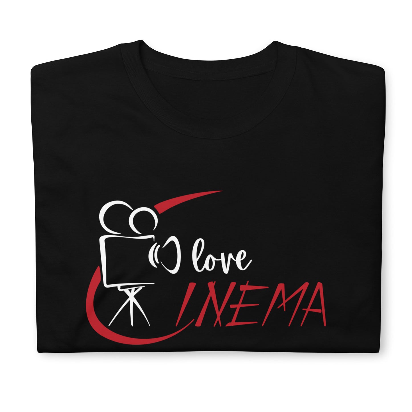 I Love Cinema Short-Sleeve Unisex T-Shirt, Gift for Movie Lover, Cinema, Pictures