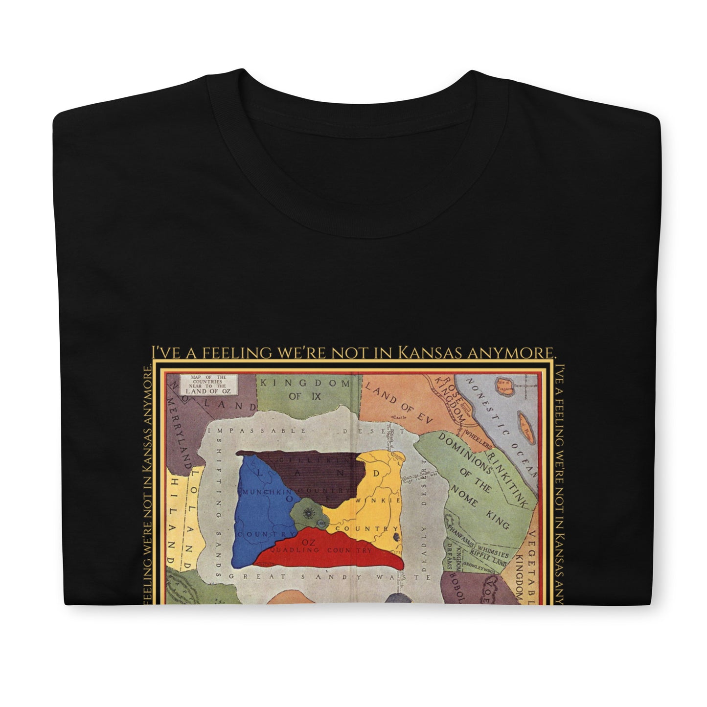 I Have a Feeling We Are Not in Kansas Anymore Short-Sleeve Unisex T-Shirt, Wizard of Oz, Map of Oz