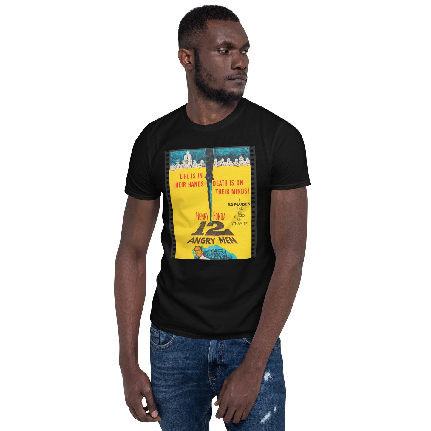 12 Angry Men Classic Movie Poster Short-Sleeve Unisex T-Shirt, Poster Print, 1957 Henry Fonda Film