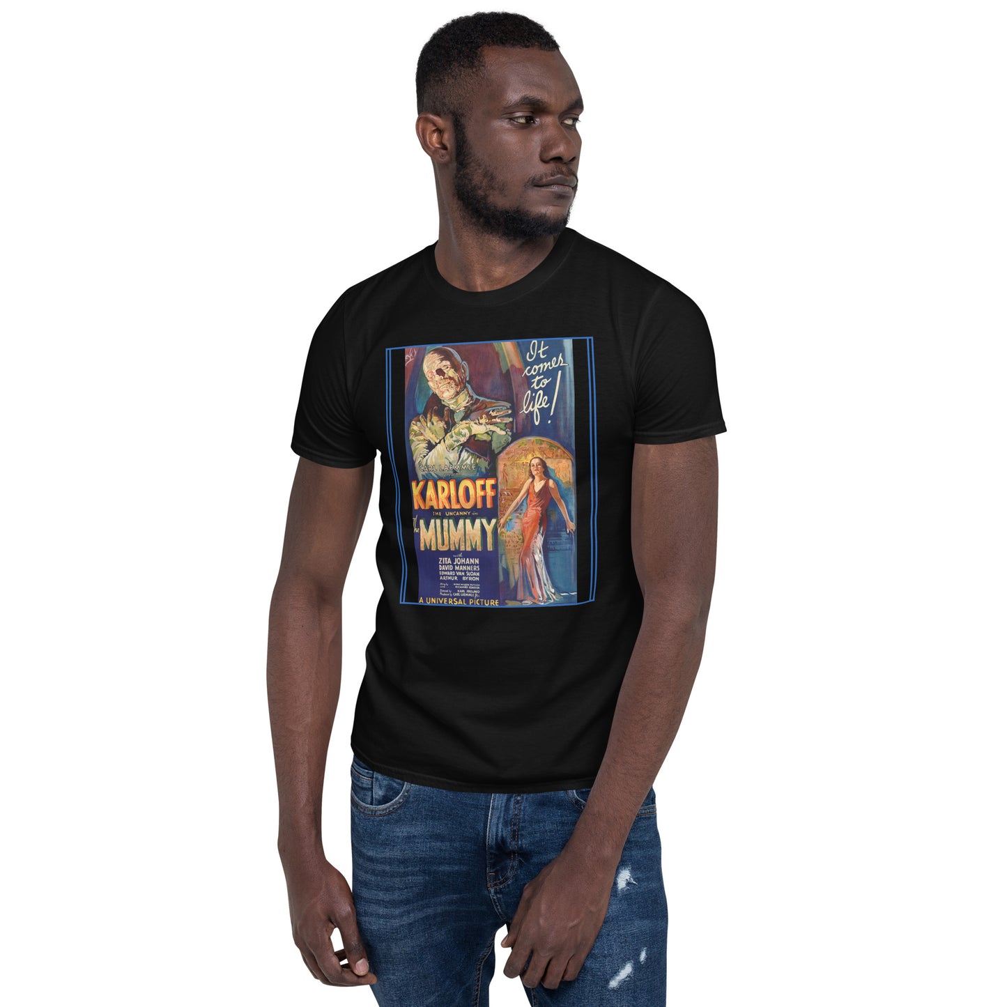 The Mummy 1932 Horror/Fantasy Short-Sleeve Unisex T-Shirt, Classic Film, Boris Karloff, Film Lovers, Cinephile