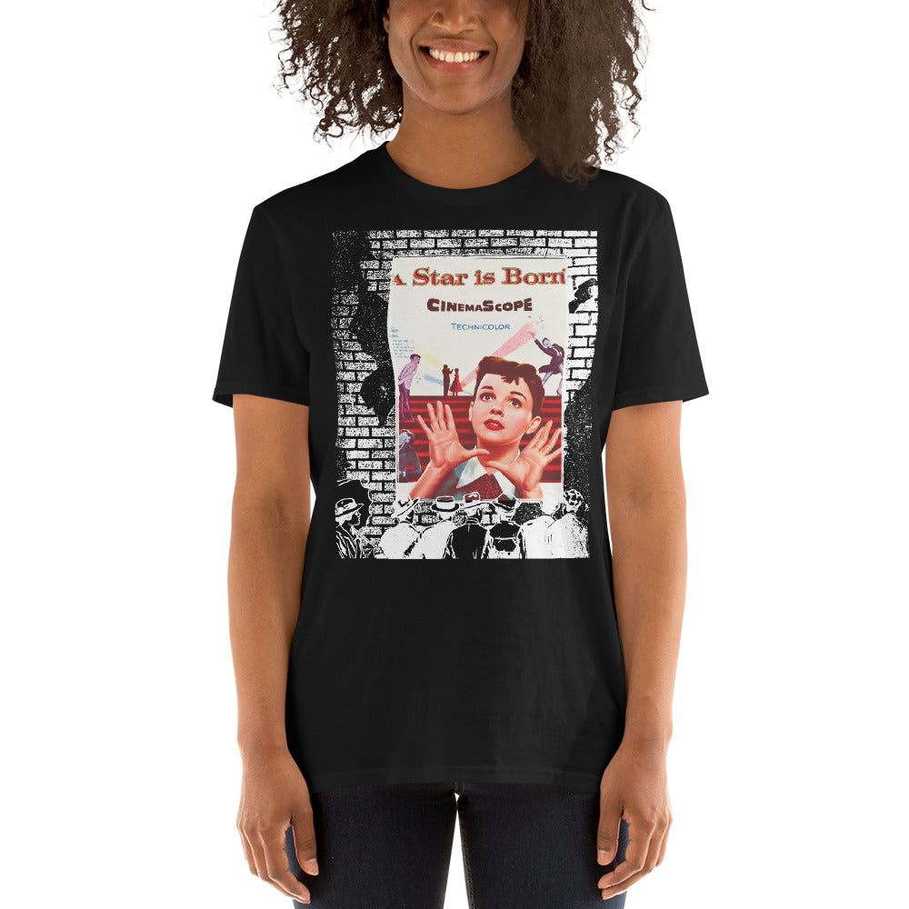 A Star is Born 1954 Short-Sleeve Unisex T-Shirt, Judy Garland Poster, Classic Film, Musical