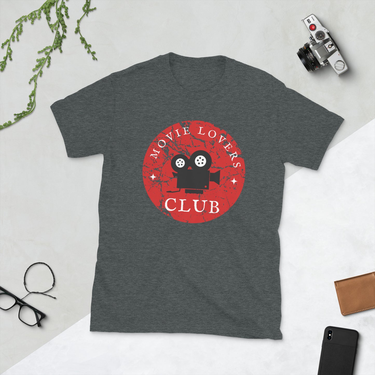 Movie Lovers Club Short-Sleeve Unisex T-Shirt, Cinephile, Movie Lover Gift