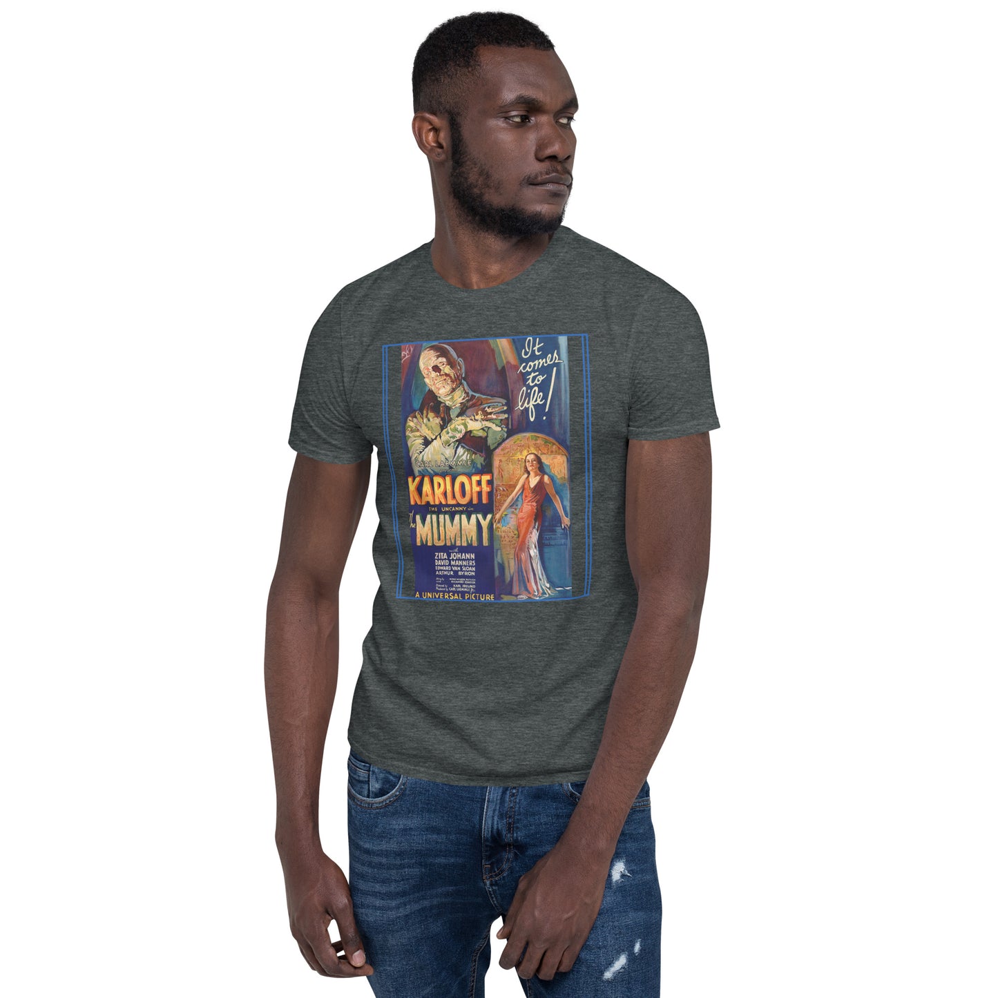 The Mummy 1932 Horror/Fantasy Short-Sleeve Unisex T-Shirt, Classic Film, Boris Karloff, Film Lovers, Cinephile