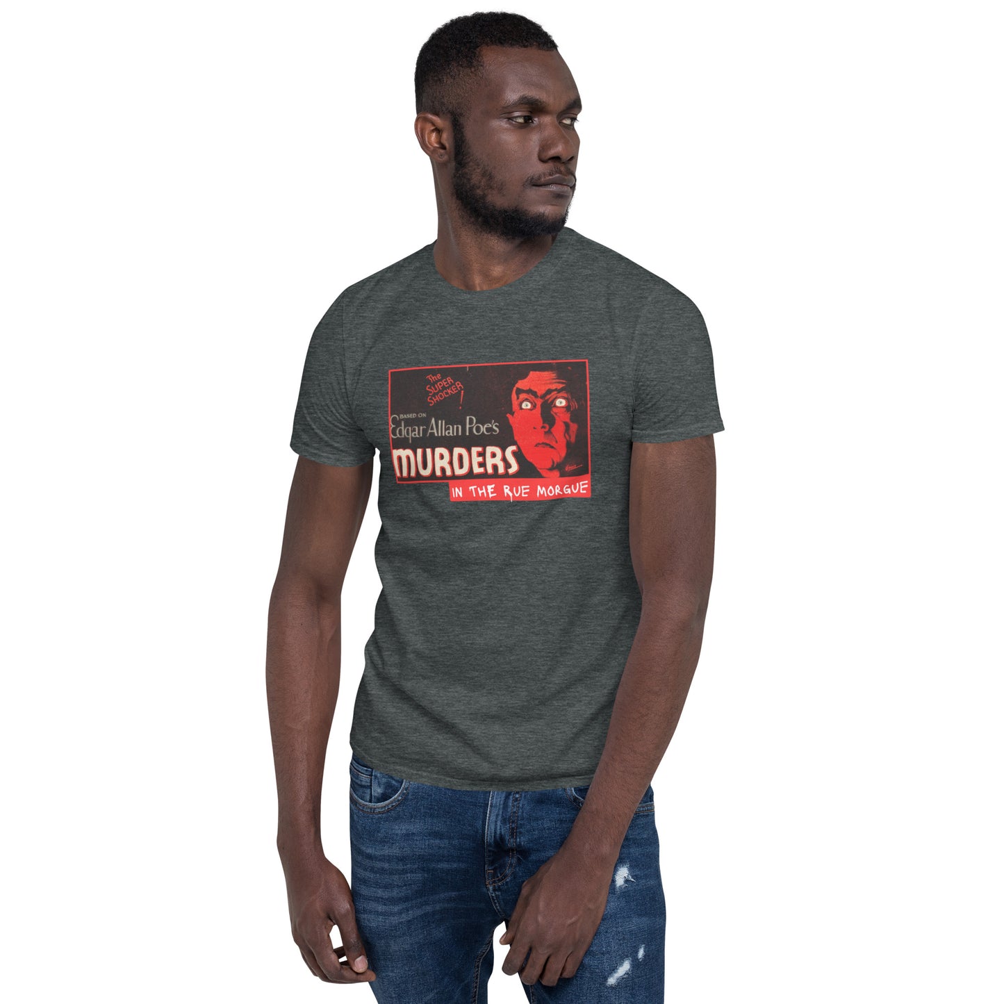 Murders in the Rue Morgue 1932 Horror Movie Poster, Short-Sleeve Unisex T-Shirt, Edgar Allan Poe