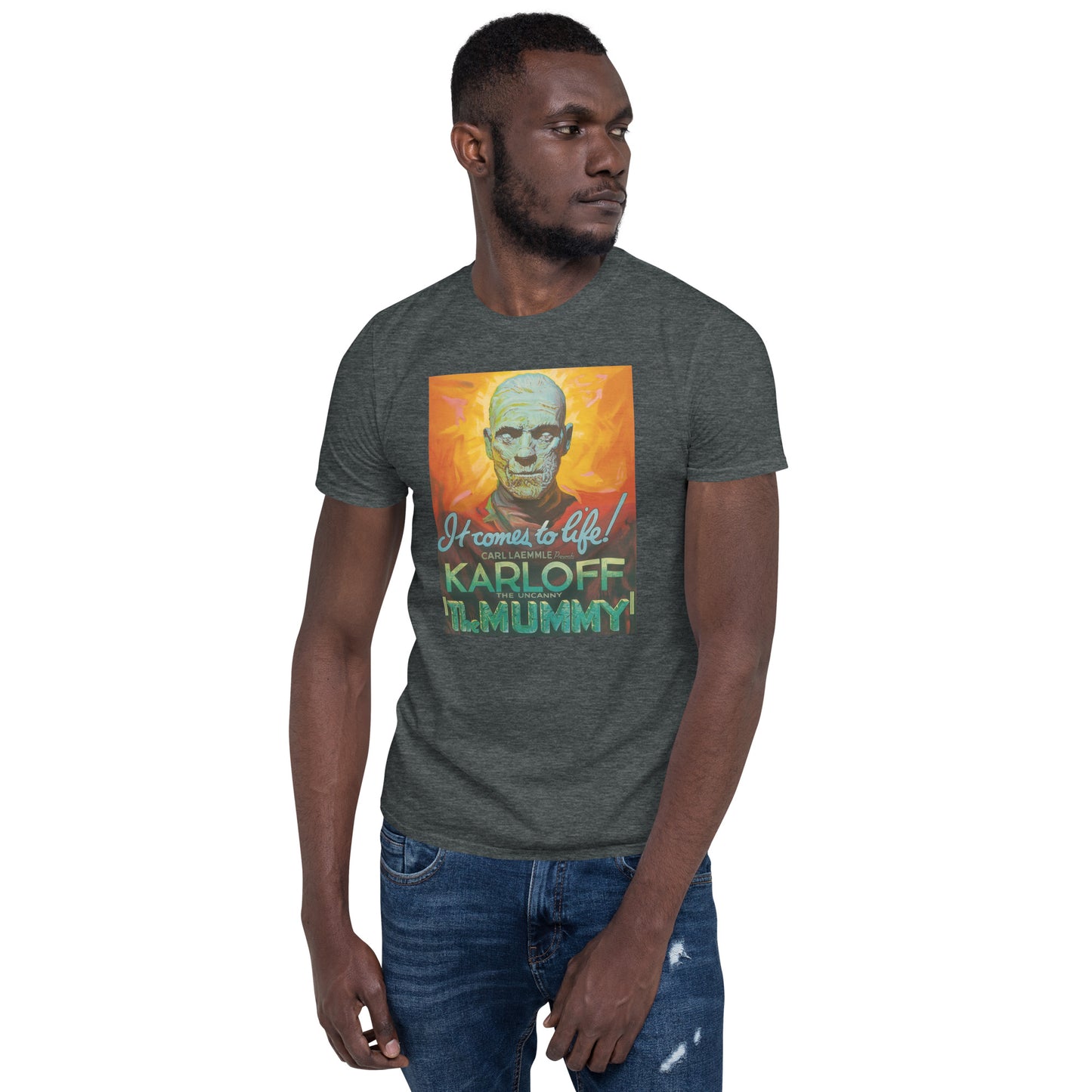 The Mummy 1932 Horror/Fantasy Short-Sleeve Unisex T-Shirt, Classic Film, Boris Karloff