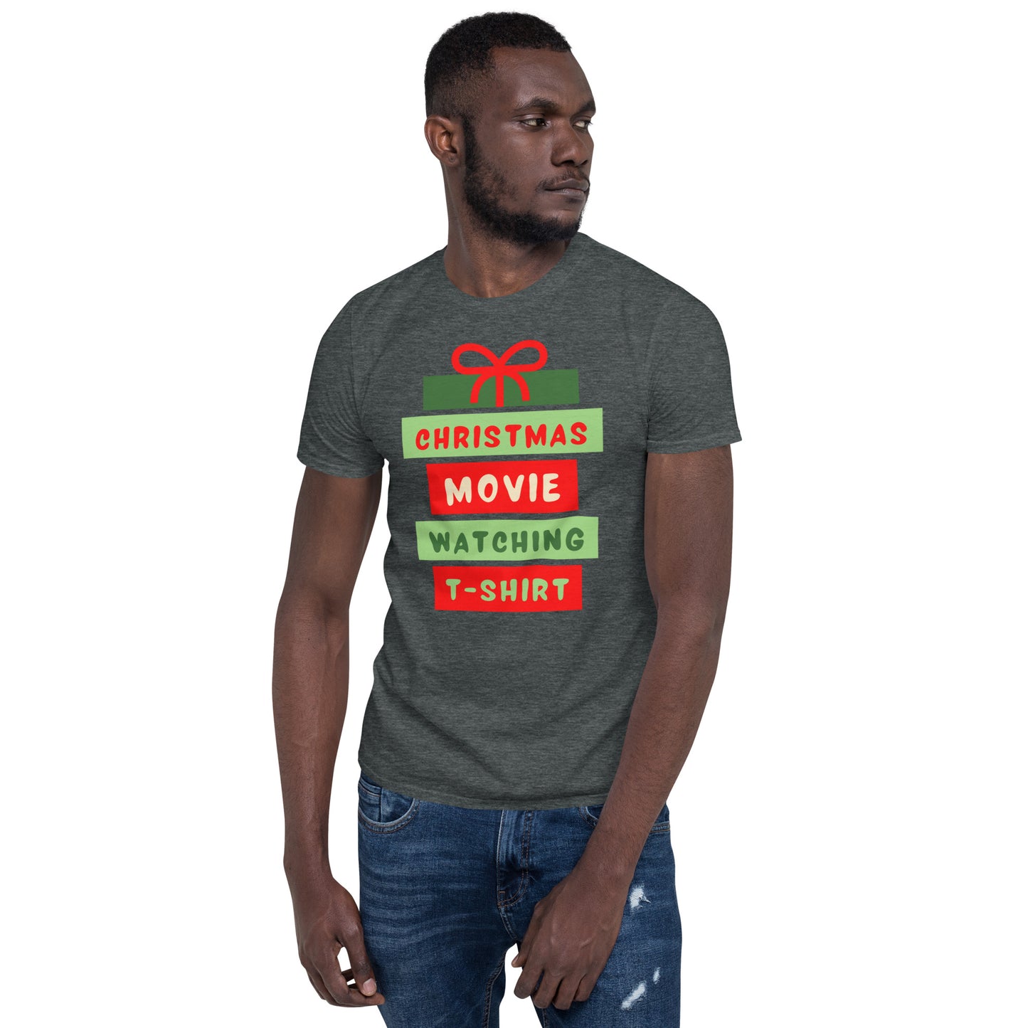 Christmas Movie Watching, Short-Sleeve Unisex T-Shirt, Movie Lover