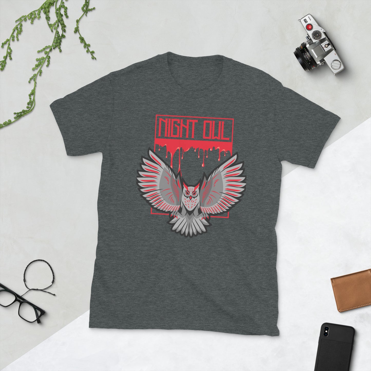 The Night Owl Short-Sleeve Unisex T-Shirt, Bloody Owl