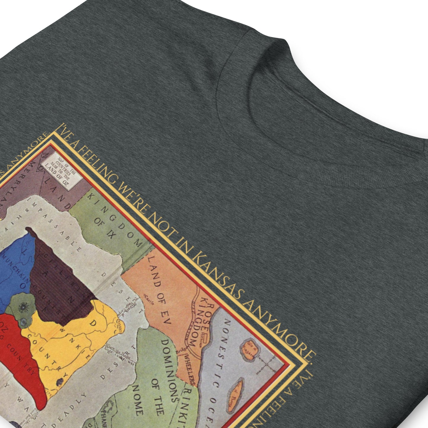 I Have a Feeling We Are Not in Kansas Anymore Short-Sleeve Unisex T-Shirt, Wizard of Oz, Map of Oz