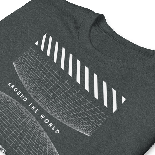 Around the World (in) 80 Days Short-Sleeve Unisex T-Shirt, Jules Verne Book, Film