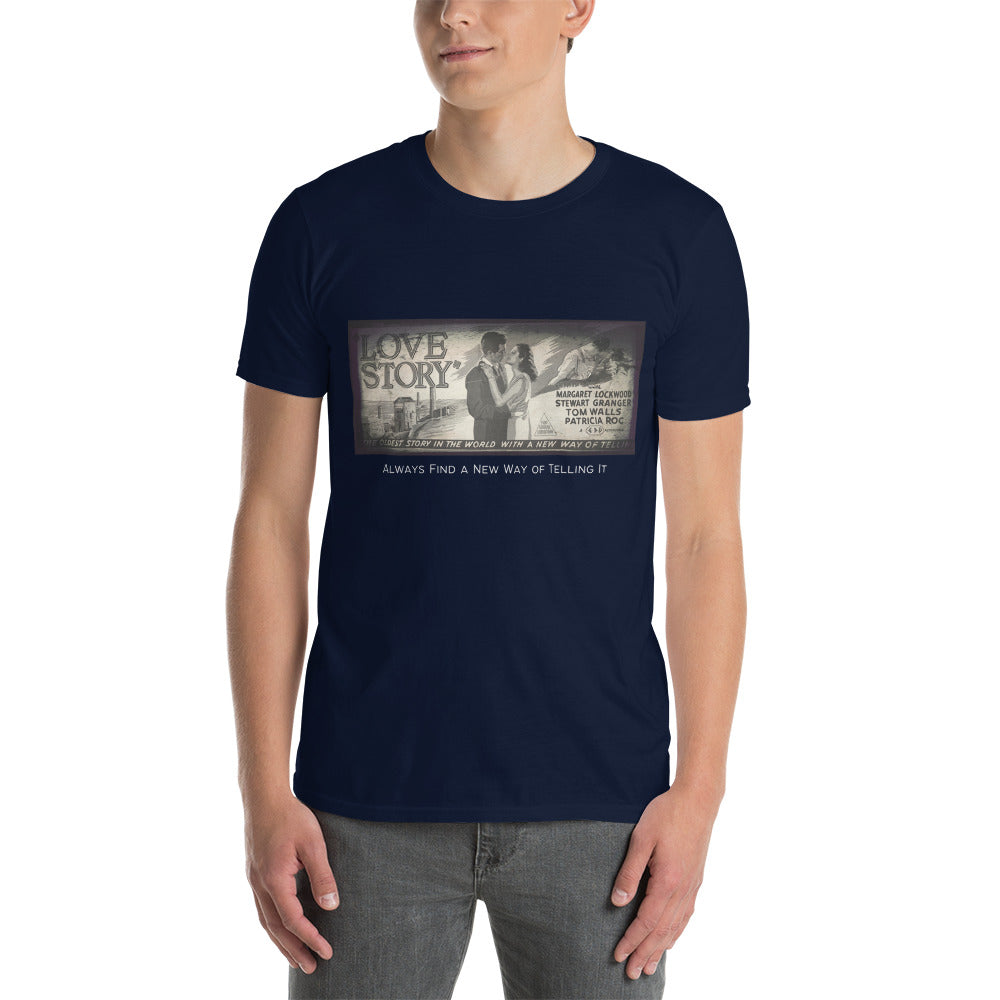 Love Story Short-Sleeve Unisex T-Shirt, Love Story 1944 Movie Poster, Margaret Lockwood