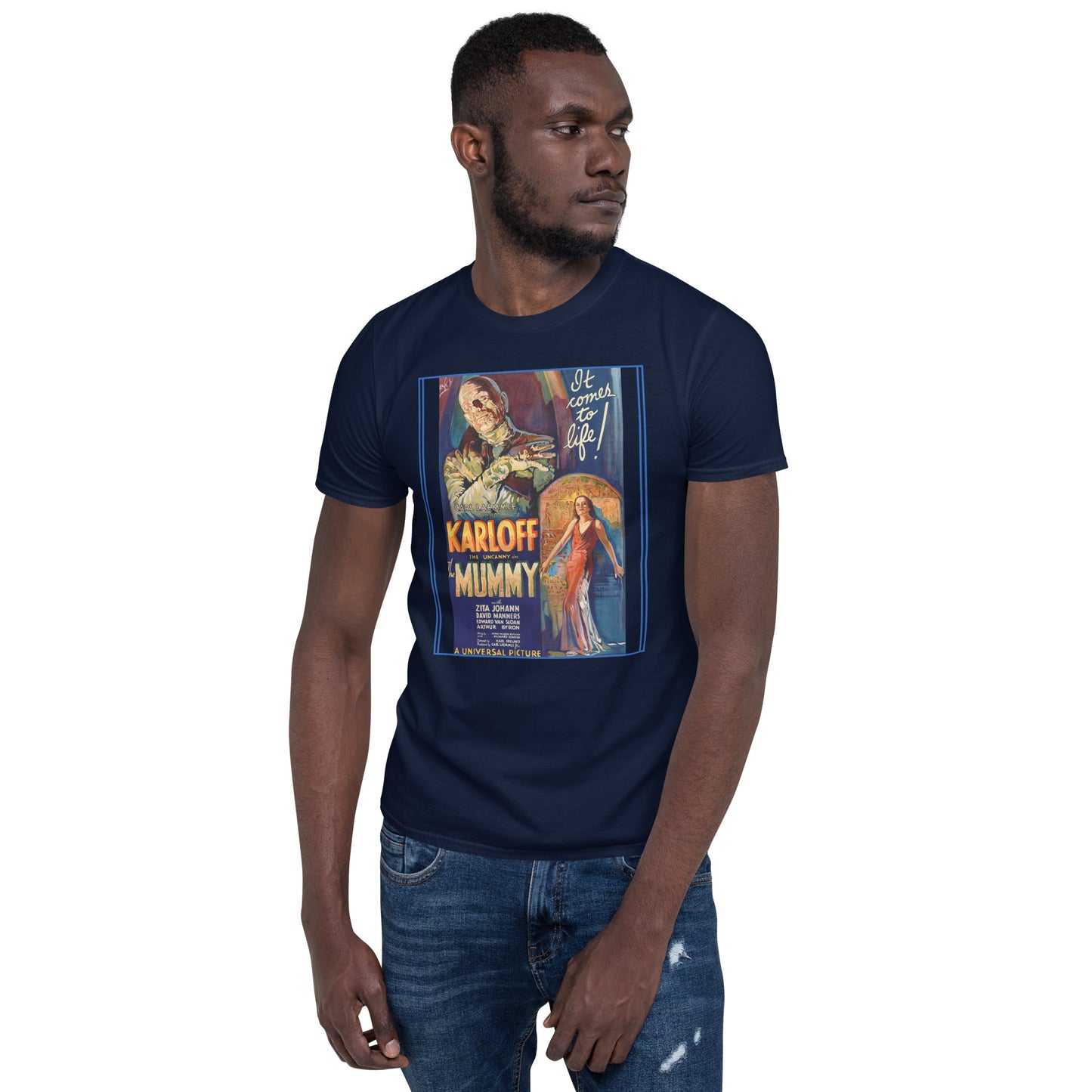 The Mummy 1932 Horror/Fantasy Short-Sleeve Unisex T-Shirt, Classic Film, Boris Karloff, Film Lovers, Cinephile