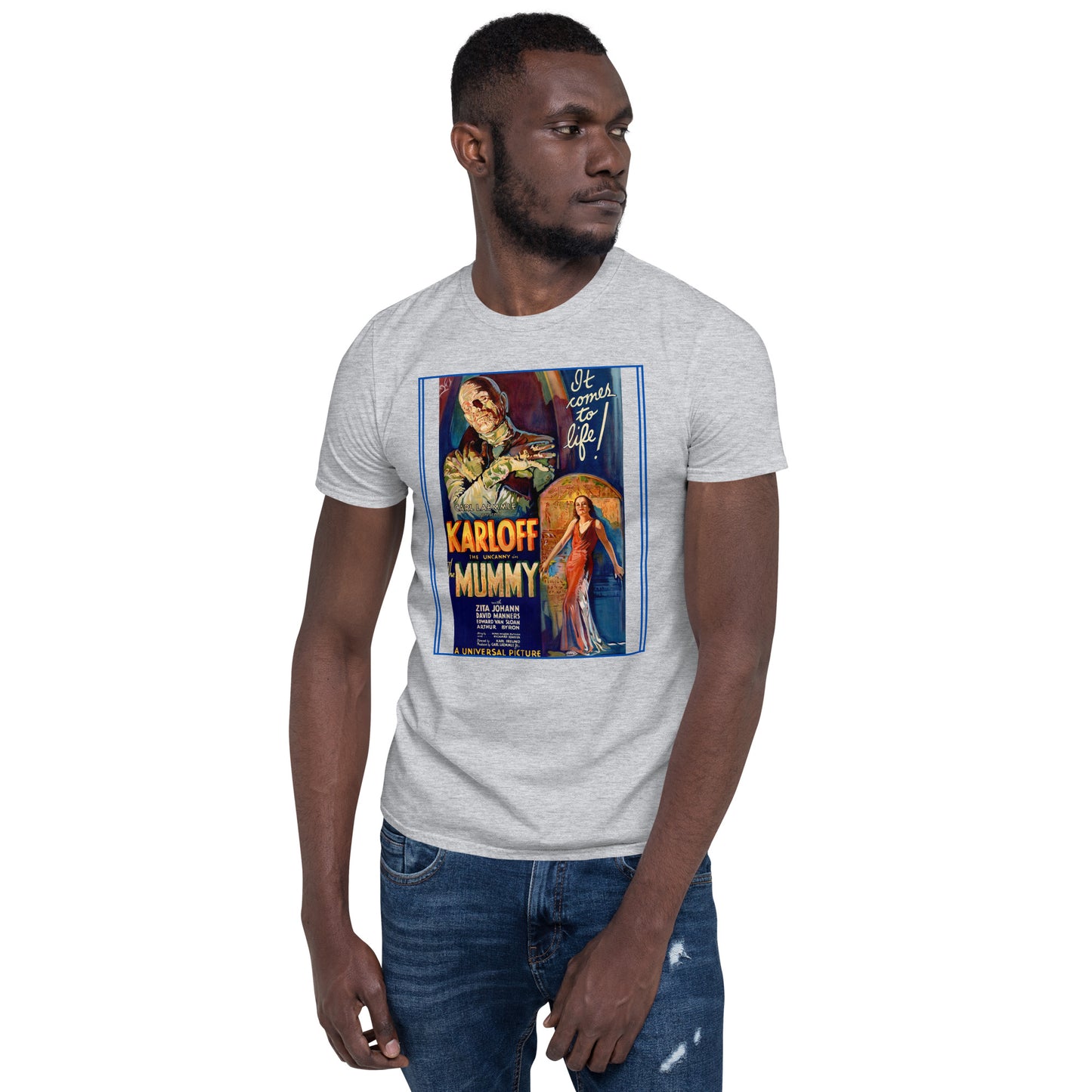 The Mummy 1932 Horror/Fantasy Short-Sleeve Unisex T-Shirt, Classic Film, Boris Karloff, Film Lovers, Cinephile