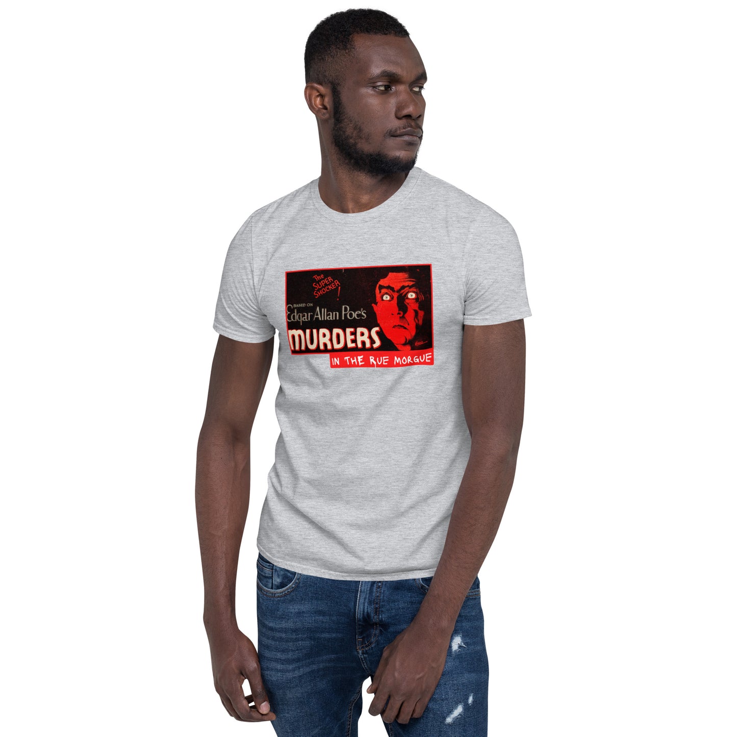 Murders in the Rue Morgue 1932 Horror Movie Poster, Short-Sleeve Unisex T-Shirt, Edgar Allan Poe