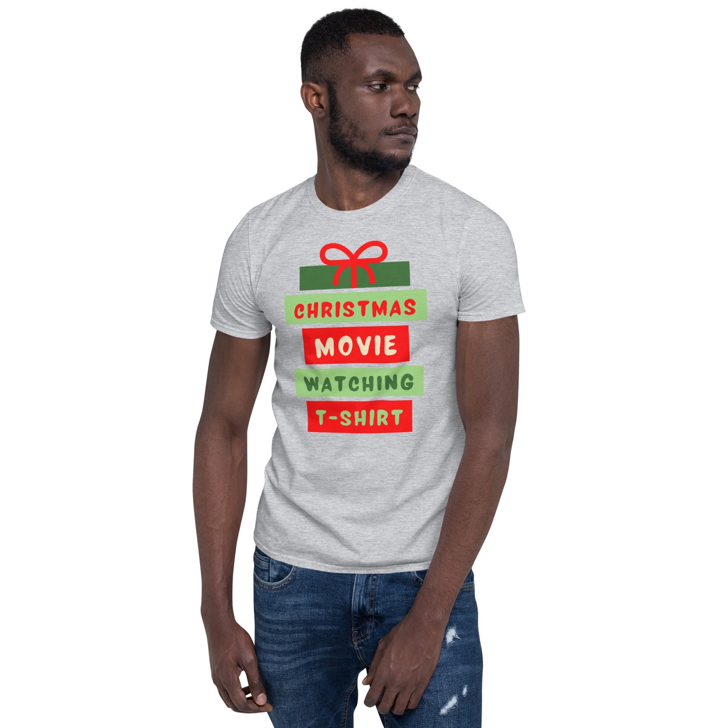 Christmas Movie Watching, Short-Sleeve Unisex T-Shirt, Movie Lover