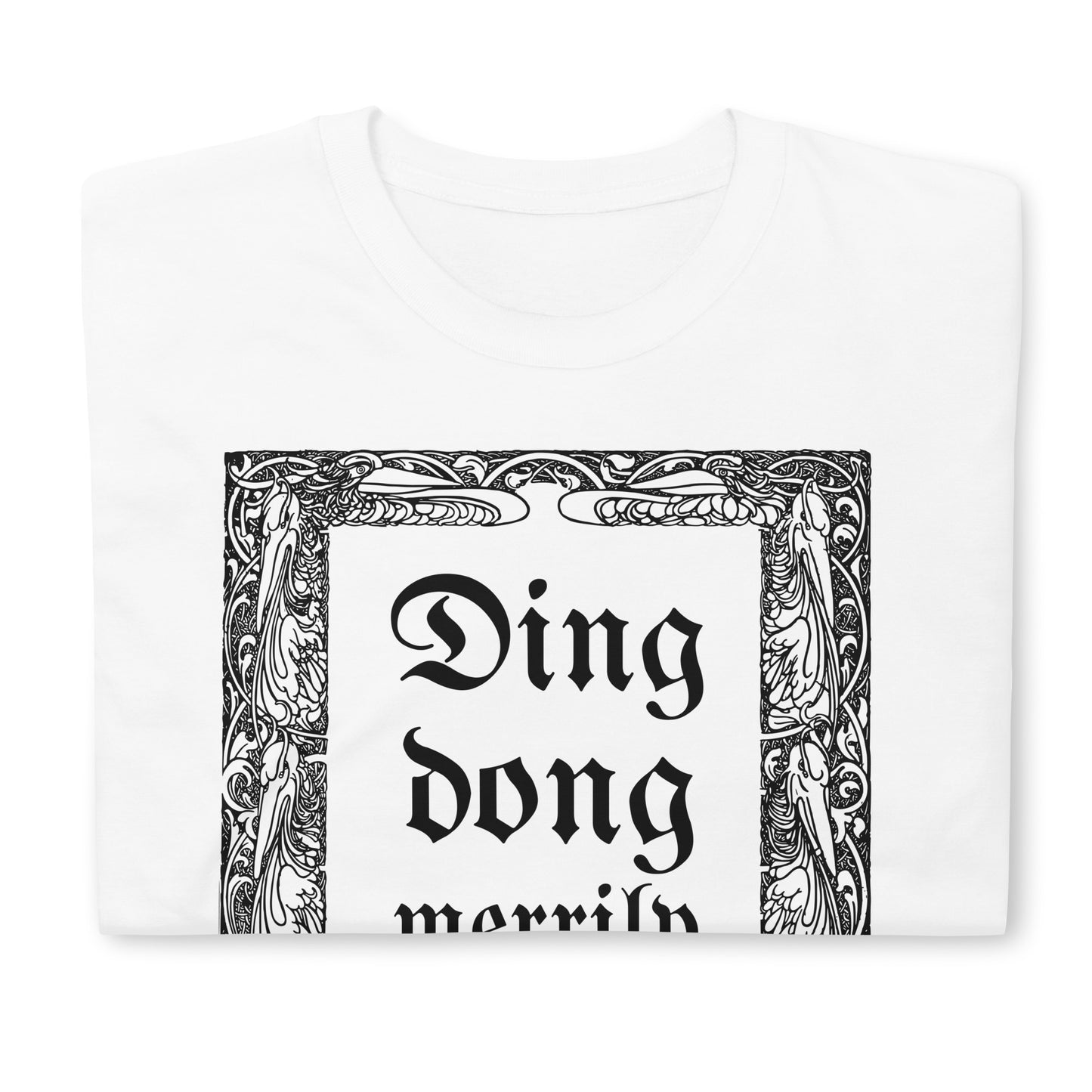 Ding Dong Merrily on High Short-Sleeve Unisex T-Shirt, Ding Dong t-Shirt, Christmas Carol, Old Film Quote