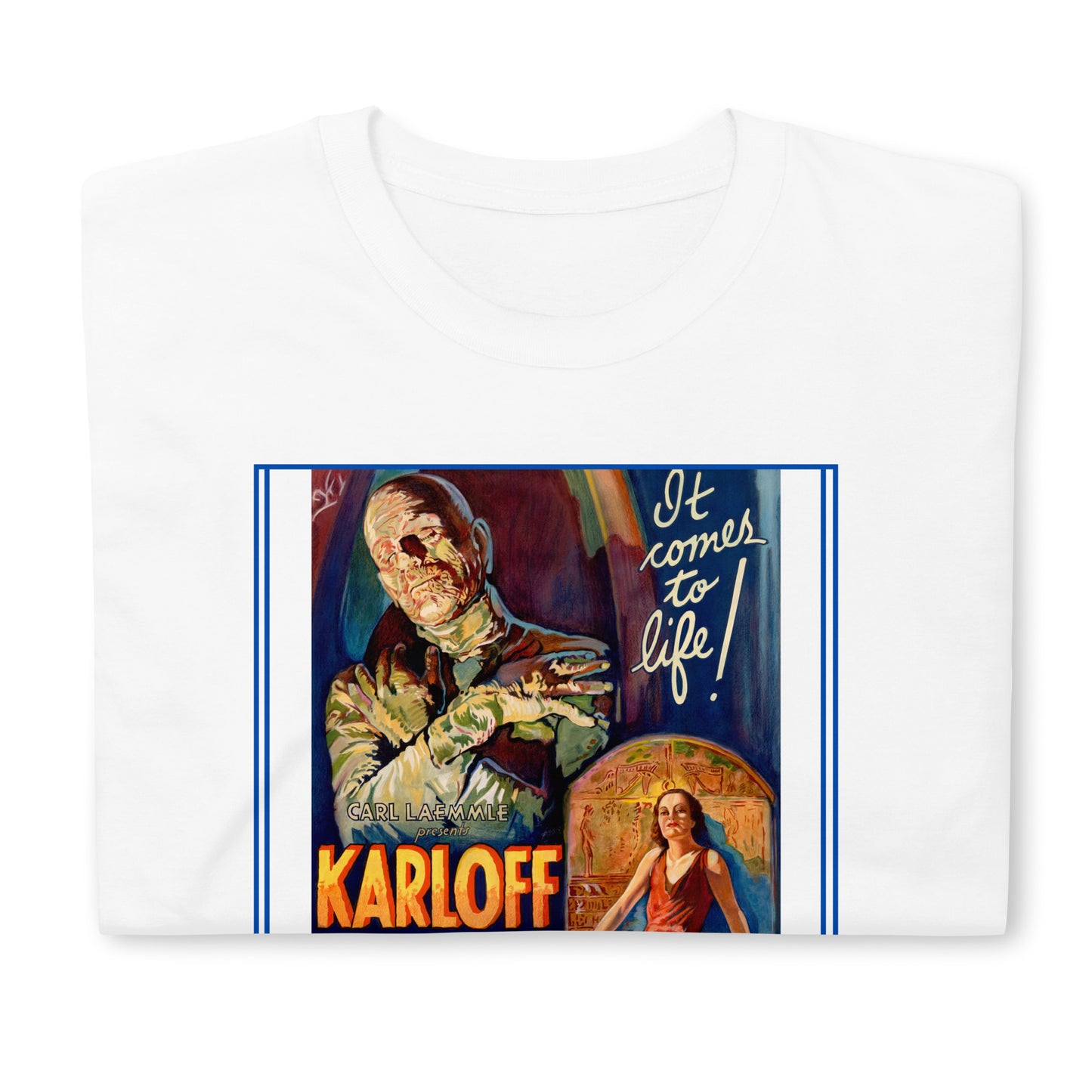 The Mummy 1932 Horror/Fantasy Short-Sleeve Unisex T-Shirt, Classic Film, Boris Karloff, Film Lovers, Cinephile
