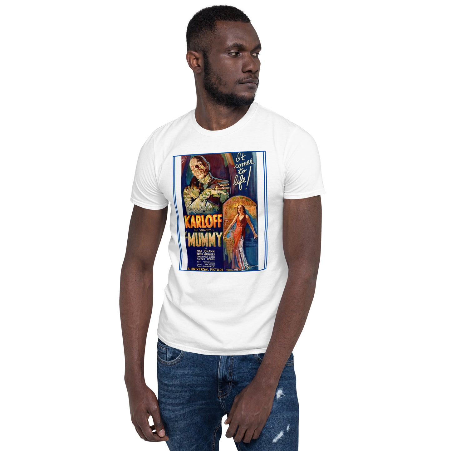 The Mummy 1932 Horror/Fantasy Short-Sleeve Unisex T-Shirt, Classic Film, Boris Karloff, Film Lovers, Cinephile