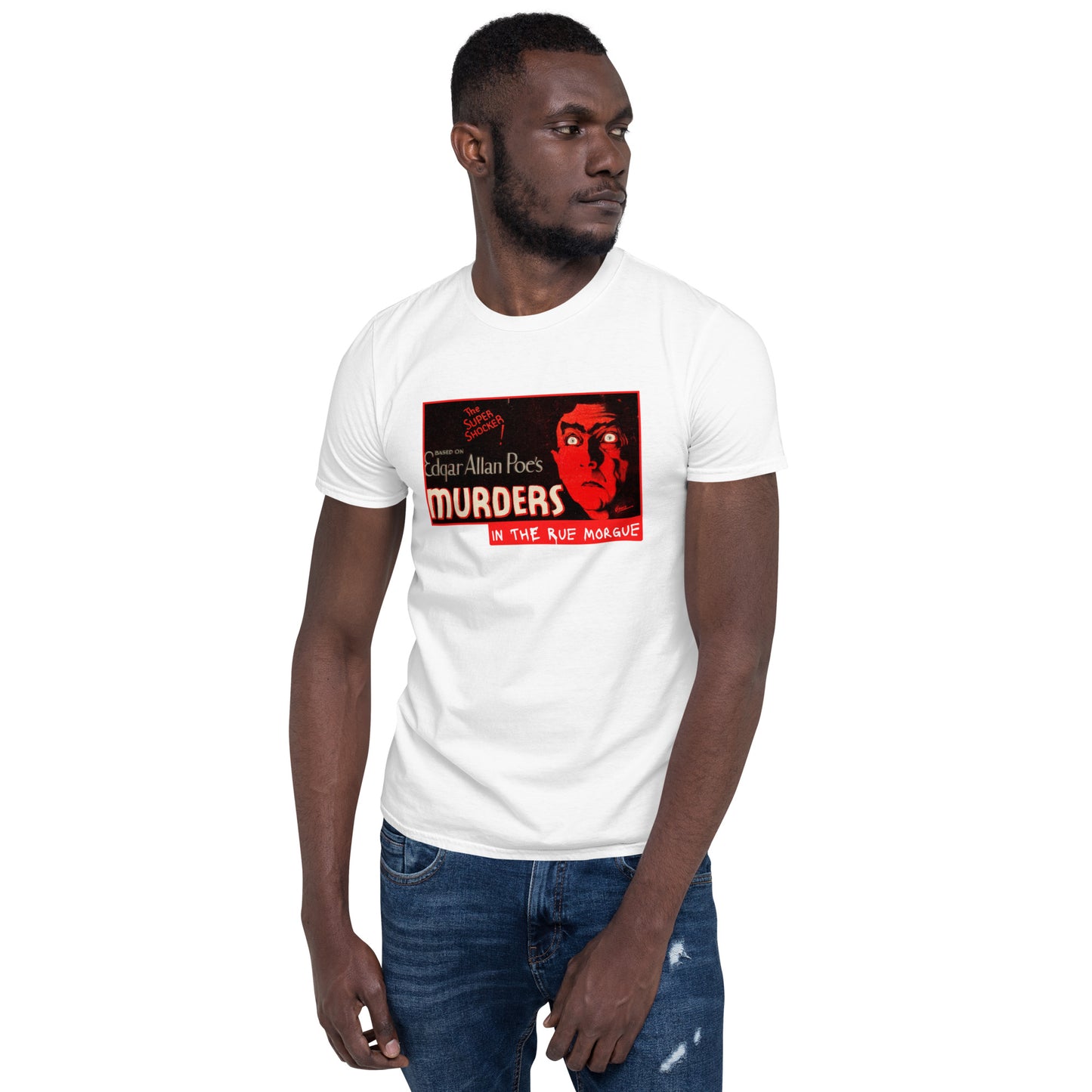 Murders in the Rue Morgue 1932 Horror Movie Poster, Short-Sleeve Unisex T-Shirt, Edgar Allan Poe