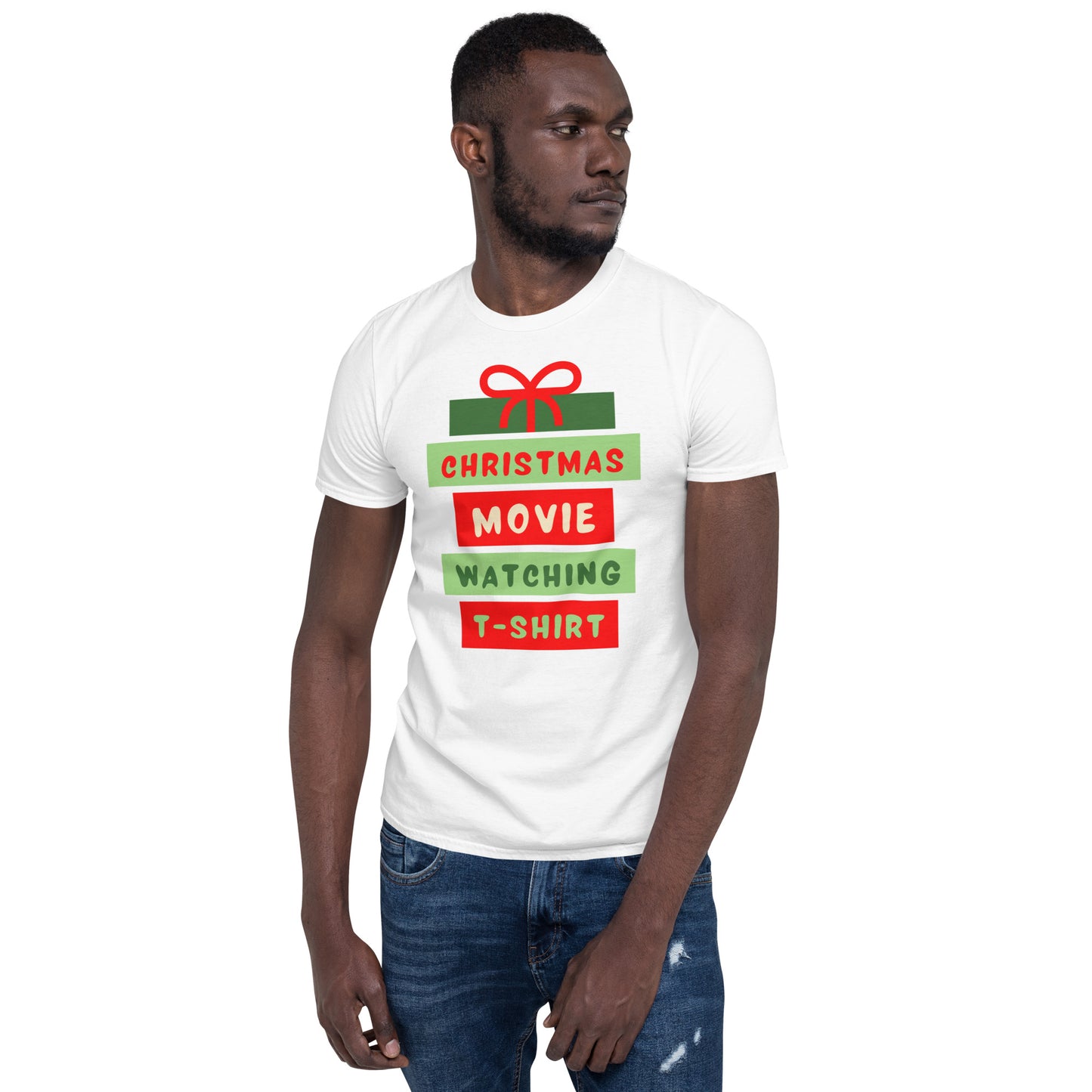 Christmas Movie Watching, Short-Sleeve Unisex T-Shirt, Movie Lover