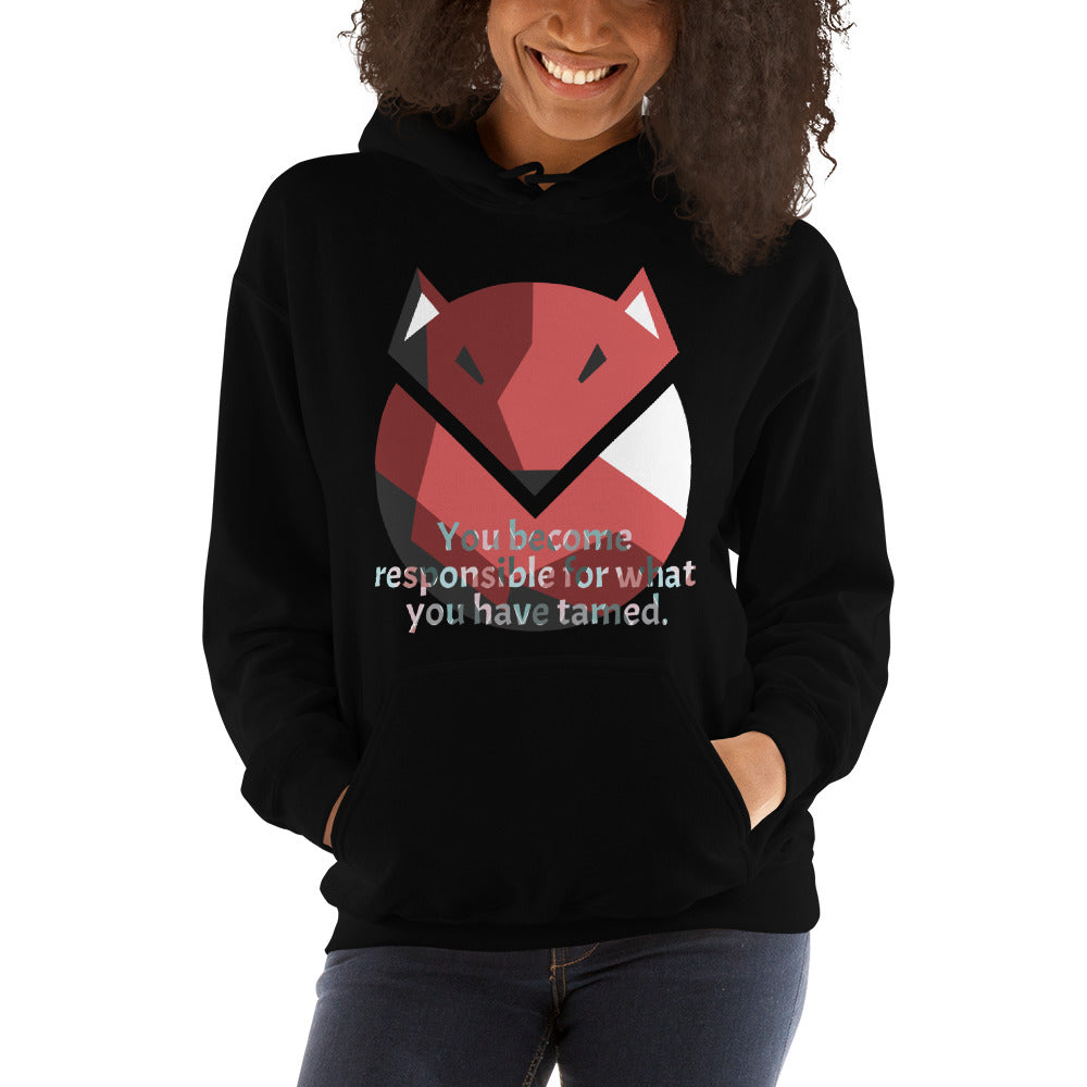 You Become Responsible for What You Have Tamed Unisex Hoodie, Little Prince, Wise Fox, Hoodie With a Message