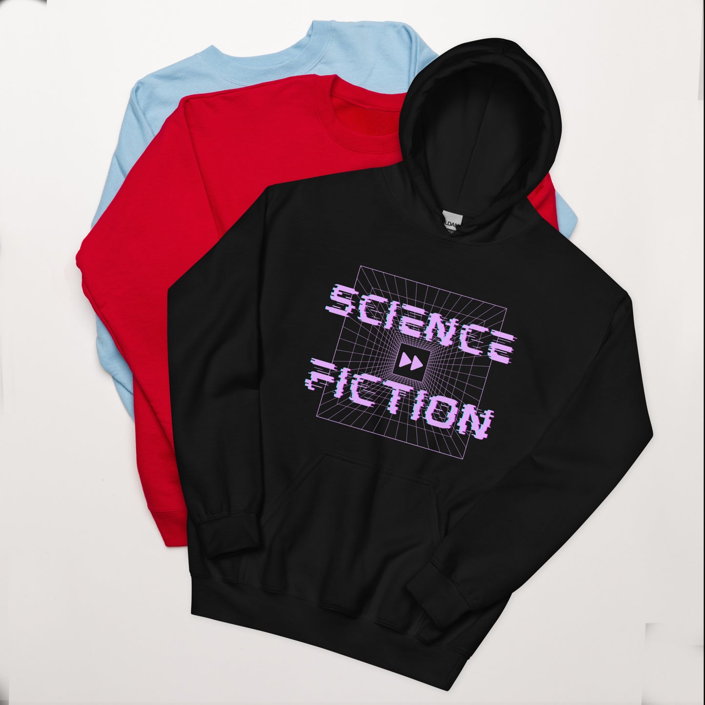 Science Fiction Fast Forward Unisex Hoodie, Movie Lover, Film Lover, Cinephile