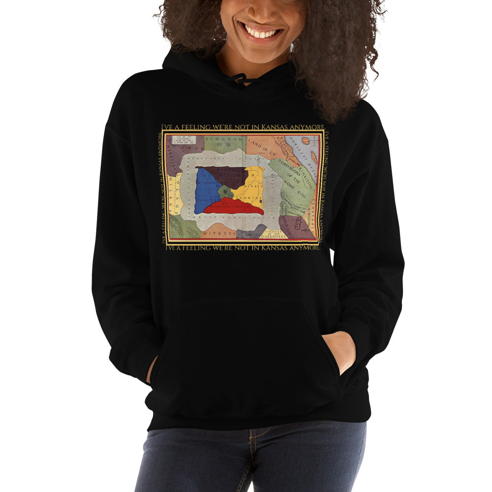 I Have a Feeling We Are Not in Kansas Anymore Unisex Hoodie, Wizard of Oz, Map of Oz, Classic Film