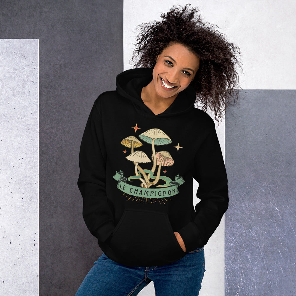 The Mushroom (Le Champignon) Unisex Hoodie, Gift for Film Lovers, Mushroom Lovers