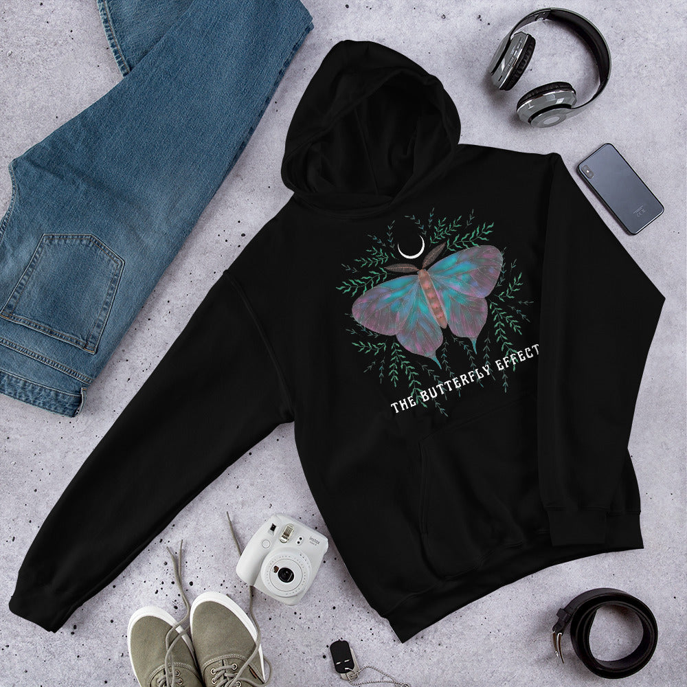 The Butterfly Effect Unisex Hoodie, Half Moon