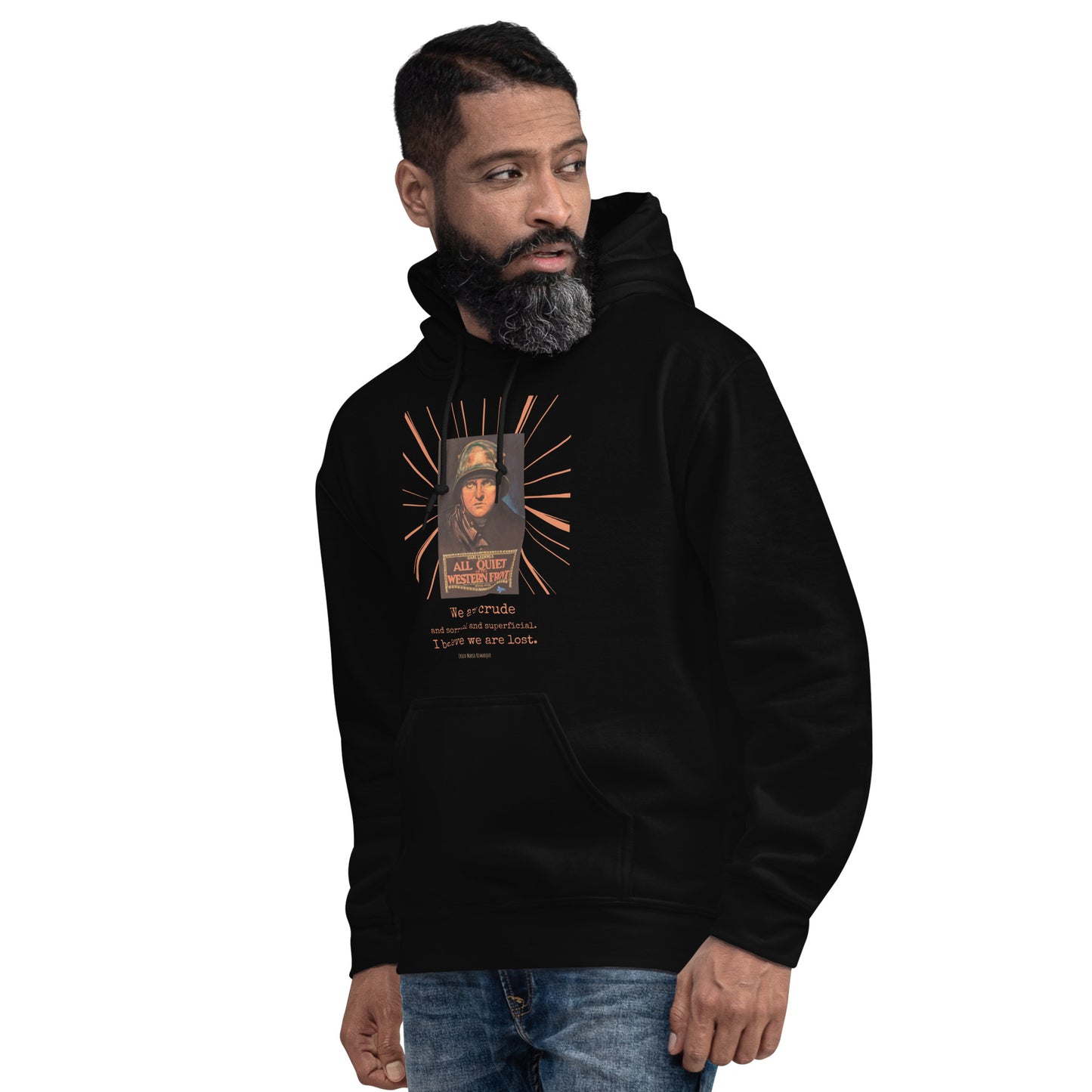 All Quiet on the Western Front Unisex Hoodie, 1930 Movie Poster, Erich Maria Remarque Quote
