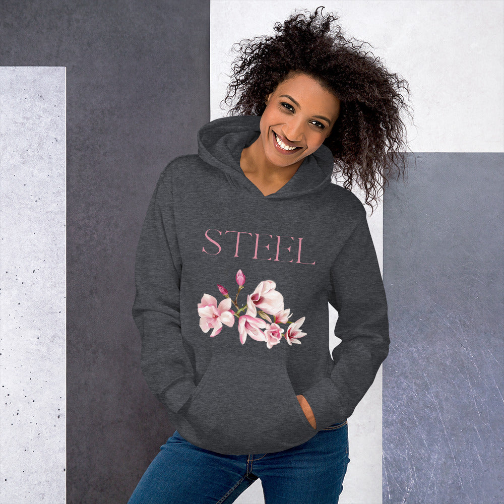 Steel Magnolias Unisex Hoodie, Vibrant Magnolias for Movie Lovers, Life Goes On Message, Gift for Mothers and Daughters