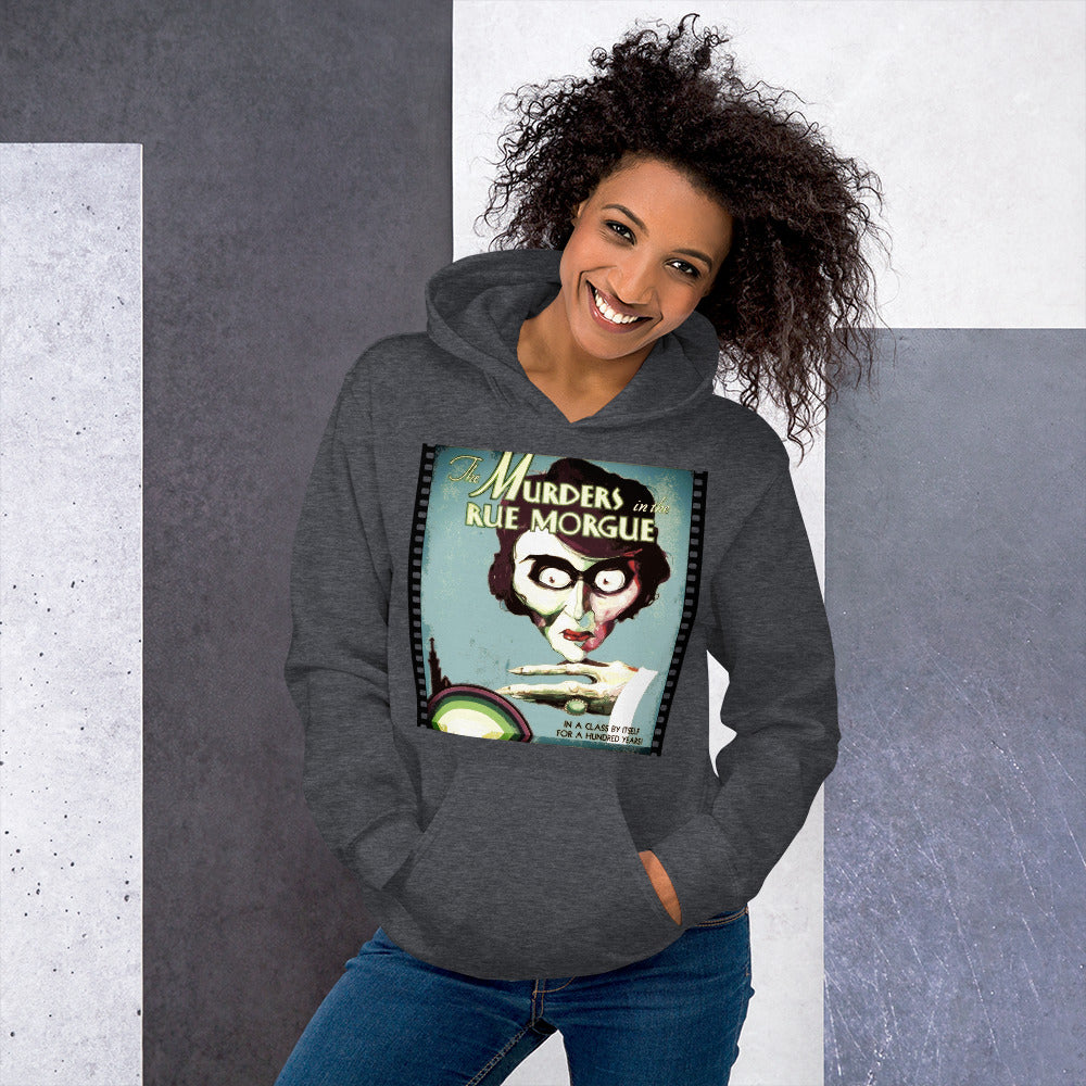 The Murders in the Rue Morgue 1932 Hoodie, Horror Movie Ad print, Unisex Hoodie, Edgar Allan Poe