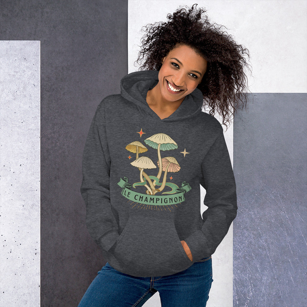 The Mushroom (Le Champignon) Unisex Hoodie, Gift for Film Lovers, Mushroom Lovers