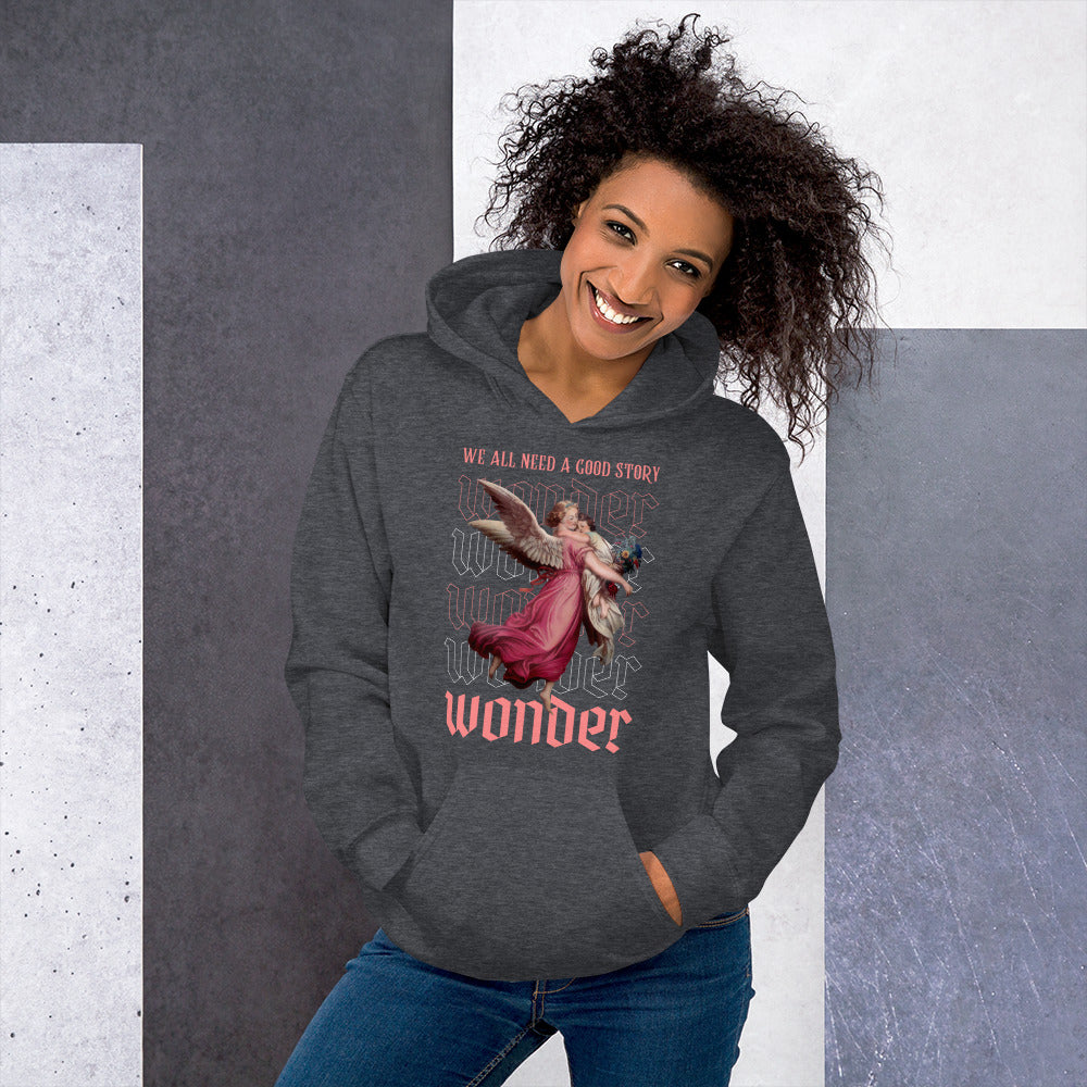 Wonder, We All Need a Good Story Print Unisex Hoodie