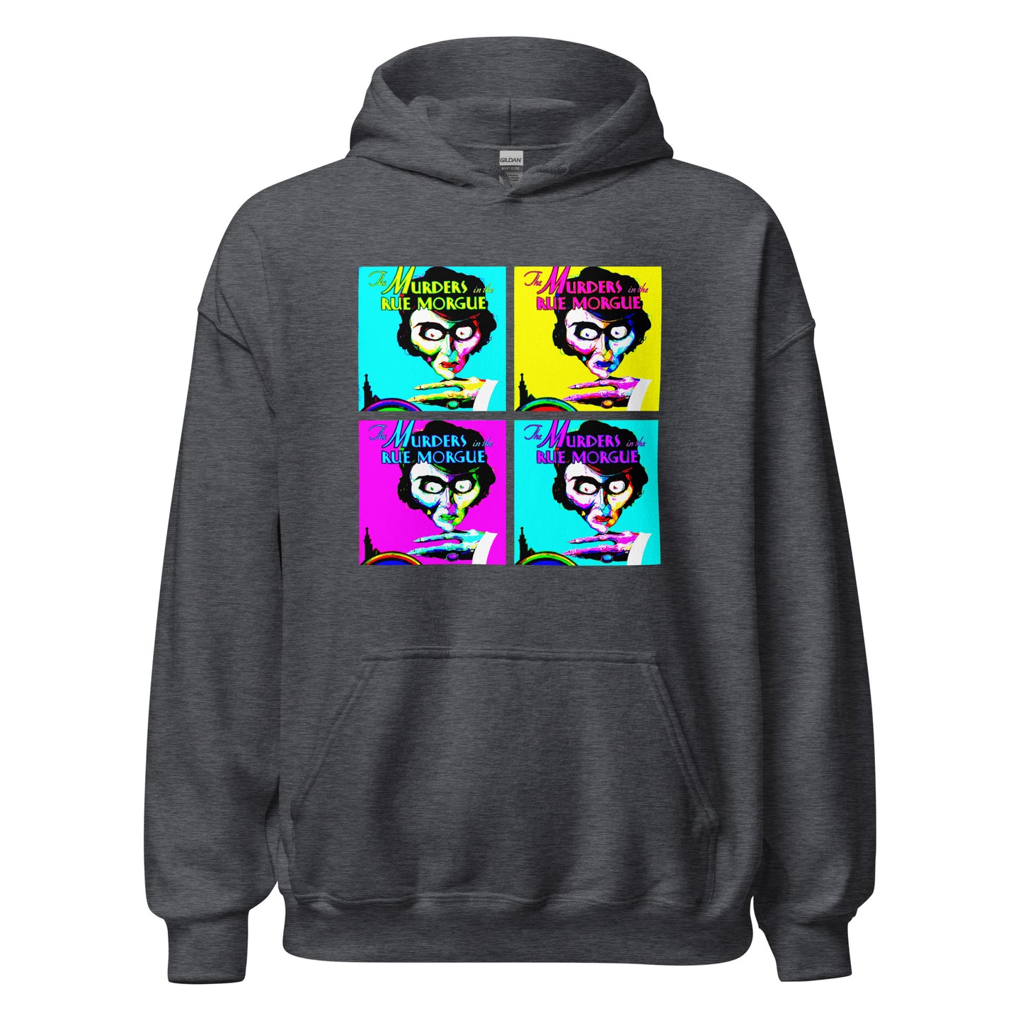 The Murders in the Rue Morgue 1932 Hoodie, Horror Movie Ad print, Andy Warhol Style, Unisex Hoodie, Edgar Allan Poe