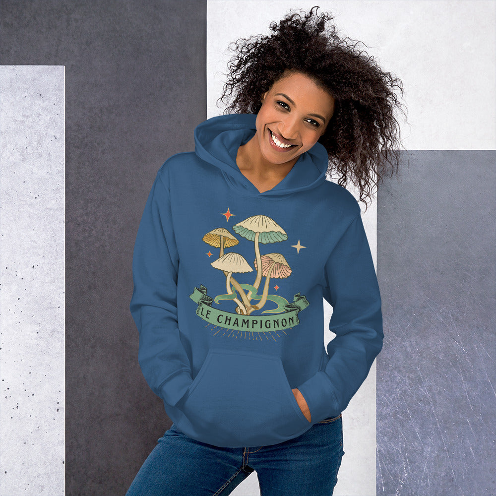 The Mushroom (Le Champignon) Unisex Hoodie, Gift for Film Lovers, Mushroom Lovers