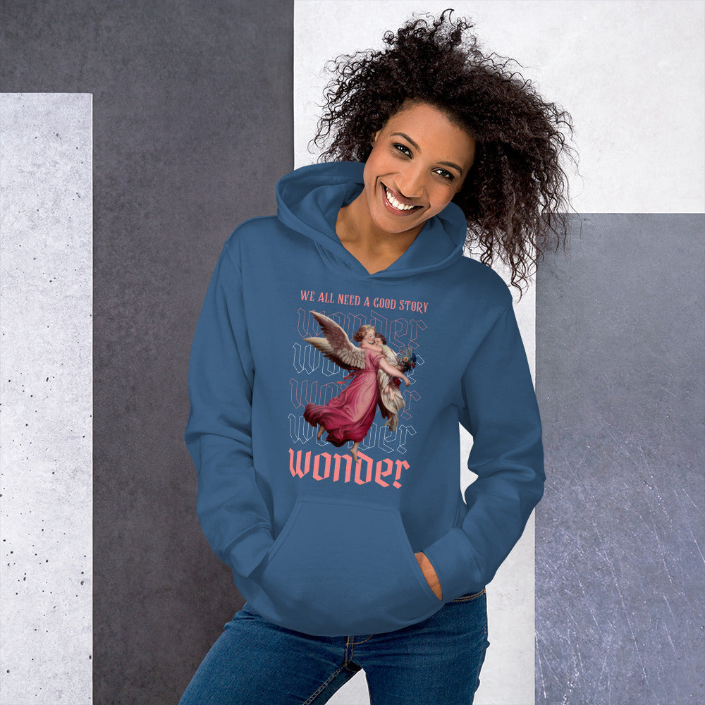 Wonder, We All Need a Good Story Print Unisex Hoodie