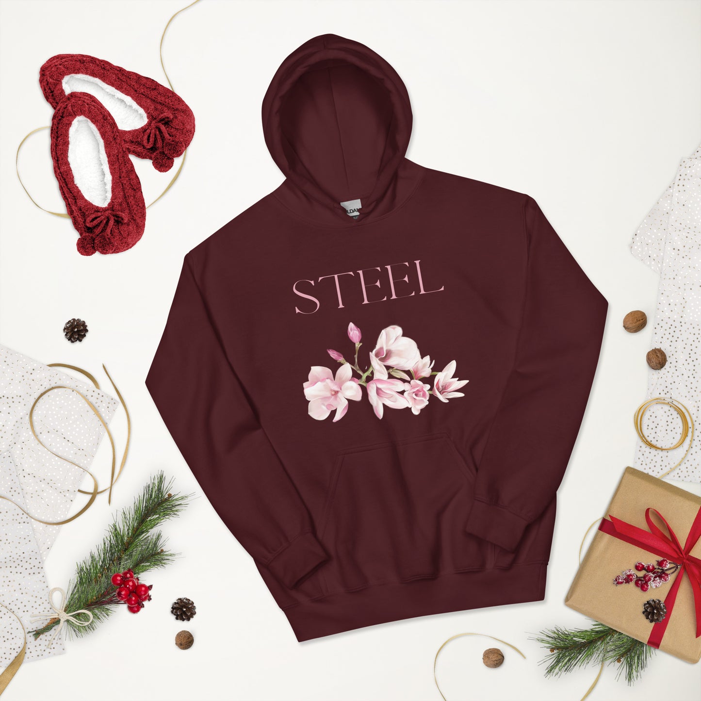 Steel Magnolias Unisex Hoodie, Vibrant Magnolias for Movie Lovers, Life Goes On Message, Gift for Mothers and Daughters
