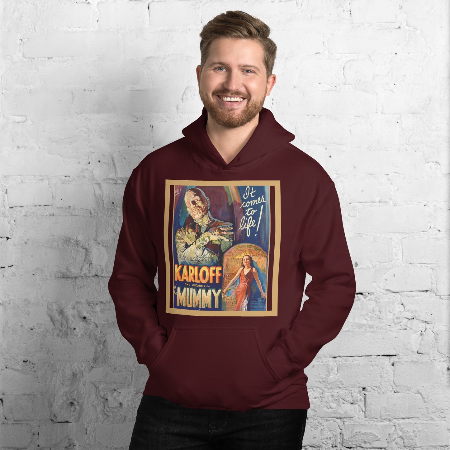 The Mummy 1932 Horror/Fantasy Unisex Hoodie, Classic Film, Boris Karloff