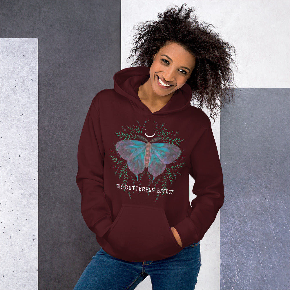 The Butterfly Effect Unisex Hoodie, Half Moon