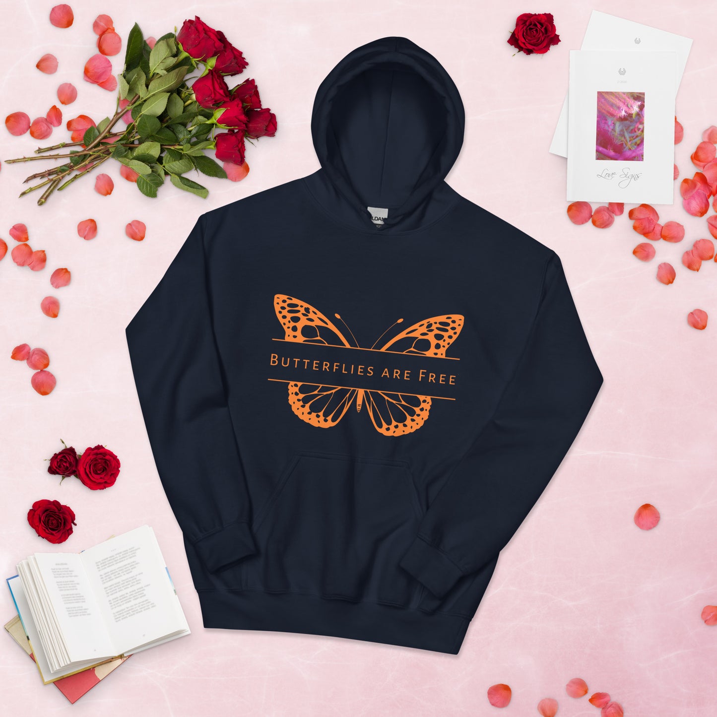Butterflies Are Free Unisex Hoodie, 1972 Movie Butterflies Are Free Inspired