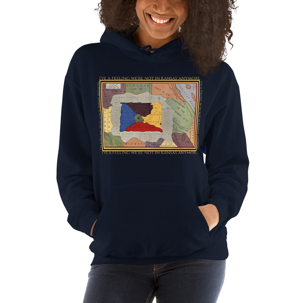 I Have a Feeling We Are Not in Kansas Anymore Unisex Hoodie, Wizard of Oz, Map of Oz, Classic Film