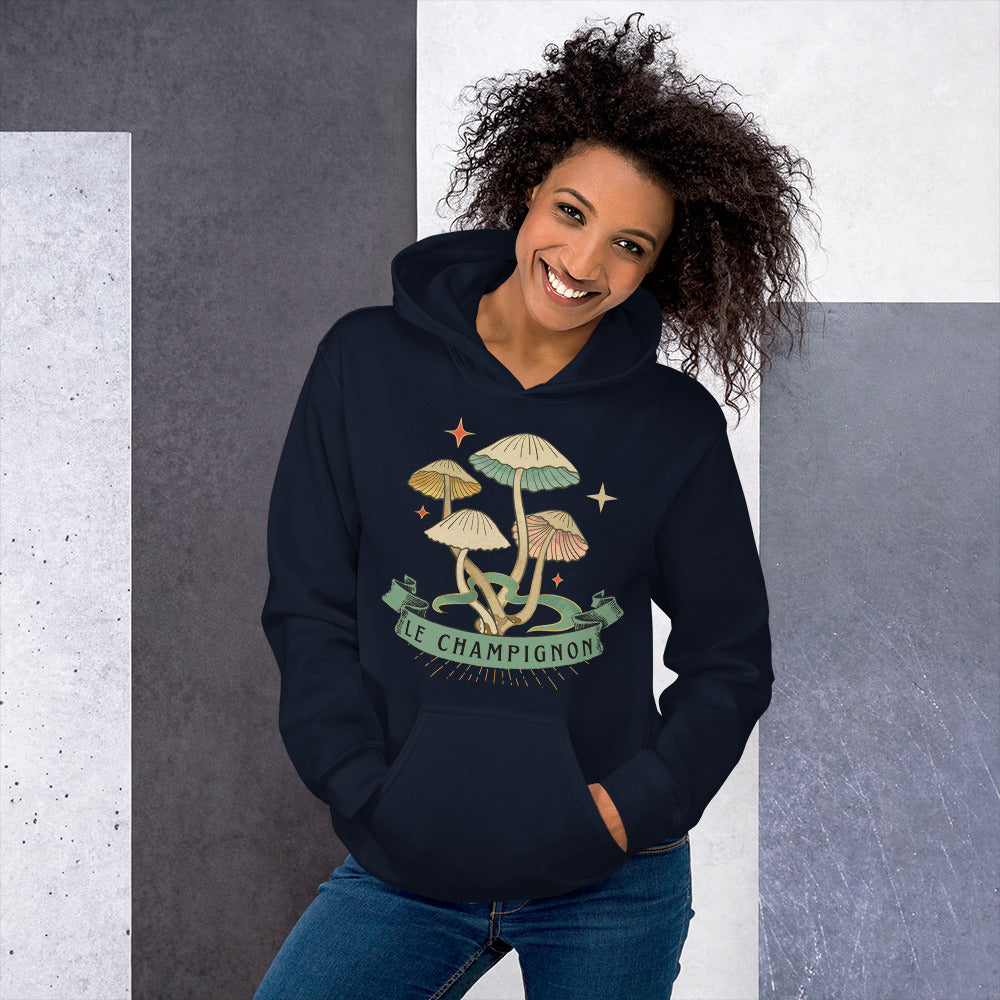 The Mushroom (Le Champignon) Unisex Hoodie, Gift for Film Lovers, Mushroom Lovers