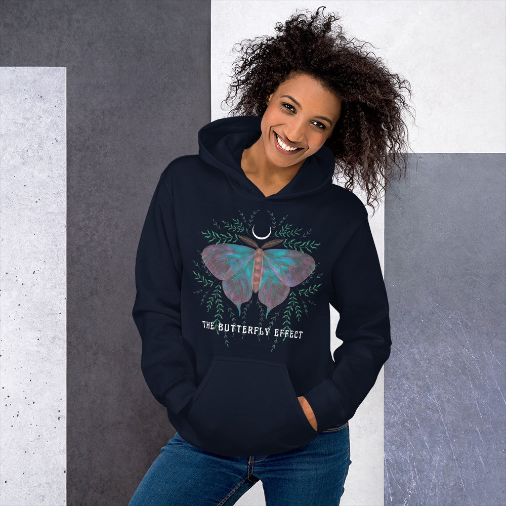 The Butterfly Effect Unisex Hoodie, Half Moon